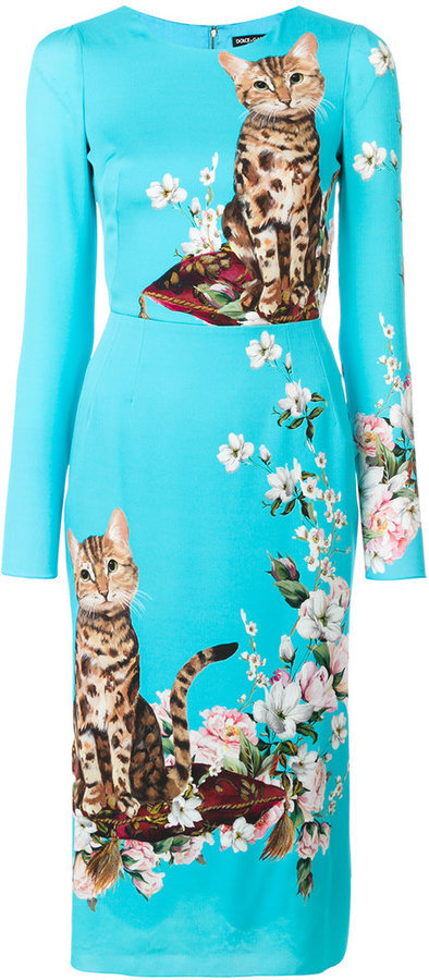 Dolce \u0026 Gabbana Cats Print Dress, $2 
