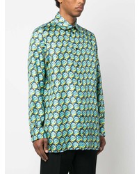 Botter Graphic Print Satin Finish Shirt