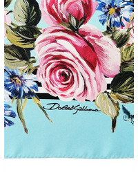 Dolce & Gabbana Floral Printed Silk Scarf