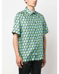 Botter Dolphin Print Silk Shirt