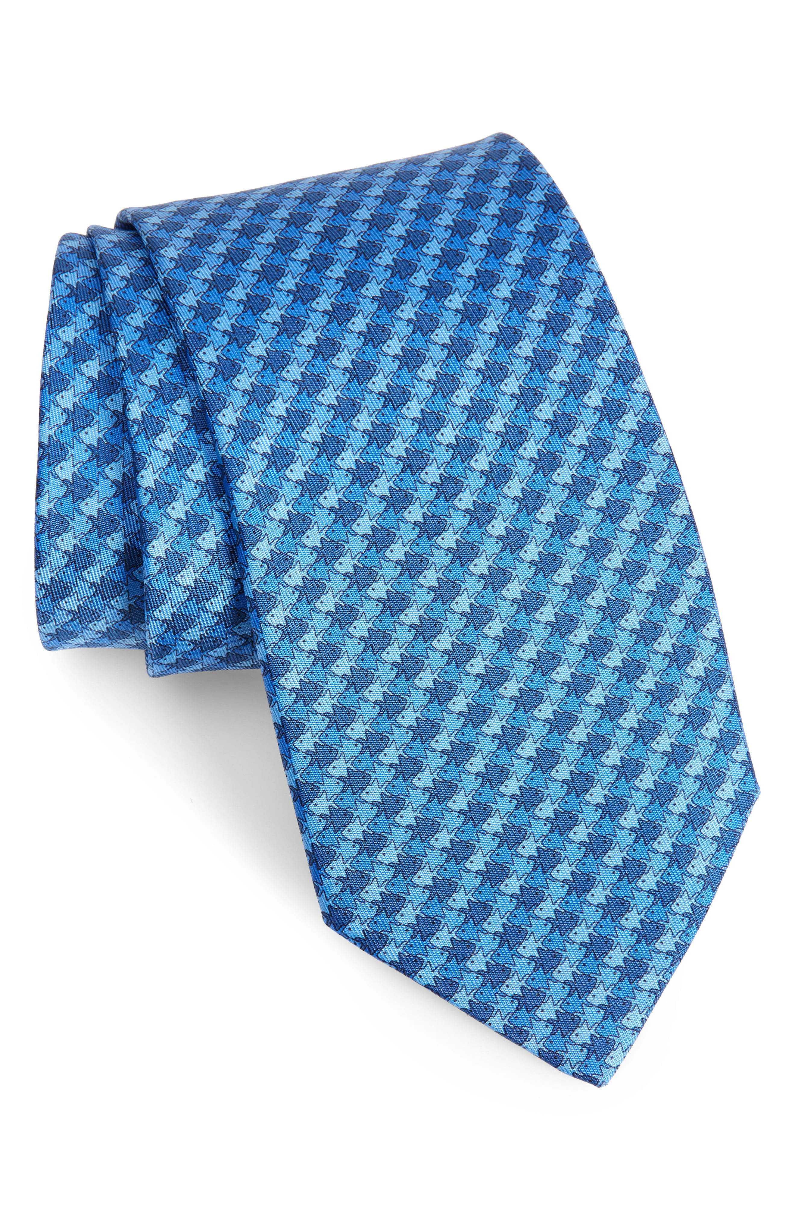 Salvatore Ferragamo Lucio Fish Pattern Silk Tie, $114 | Nordstrom ...