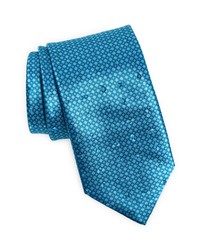 Zegna Silk Tie In Blue Fan At Nordstrom