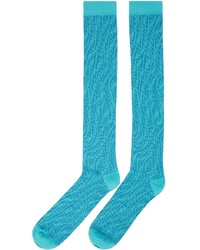 Fendi Blue Ff Vertigo Socks