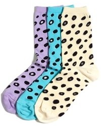 Hot Sox Leopard Print Crew Socks