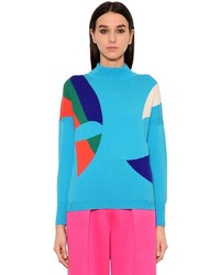 Aquamarine Print Sweater