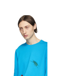 Paul Smith Blue Embroidered Charm Sweatshirt