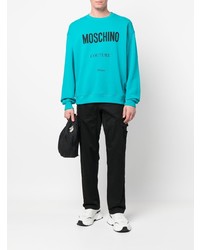 Moschino Organic Cotton Logo Print Sweatshirt