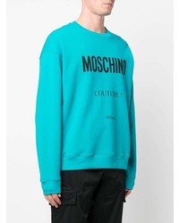 Moschino Organic Cotton Logo Print Sweatshirt