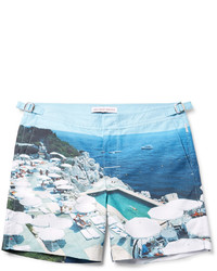 Orlebar Brown Bulldog Mid Length Printed Swim Shorts