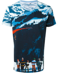 Orlebar Brown All Over Mountain Print T Shirt