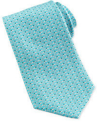Aquamarine Print Tie
