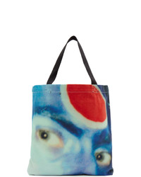 Charles Jeffrey Loverboy Blue And Red Charles Face Tote