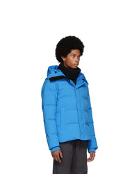 Kenzo Blue Down Quilted Puffer Jacket