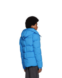 Kenzo Blue Down Quilted Puffer Jacket