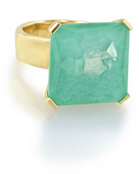 Ippolita 18k Rock Candy Large Square Doublet Ring In Turquoise Size 7