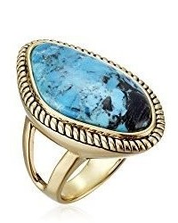 Barse Basics Genuine Turquoise Abstract Ring Size 7