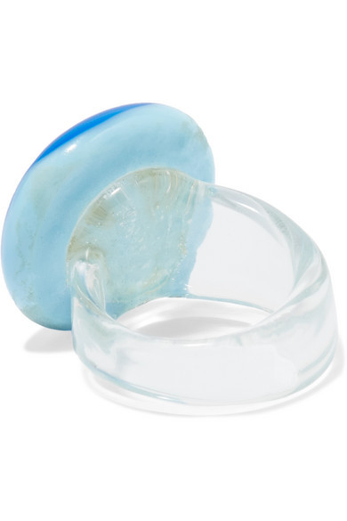 Maryam Nassir Zadeh Circle Glass Ring, $90 | NET-A-PORTER.COM