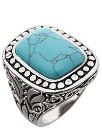 Dillards Boxed Collection Antique Cut Turquoise Ring