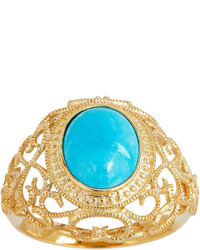 Fine Jewelry Limited Quantities Genuine Turquoise Scroll Ring