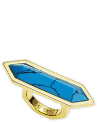 CC Skye Gold Plated Turquoise Tone Ring Size 6