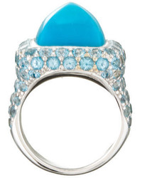 Henri Sillam Turquoise Topaz Ring