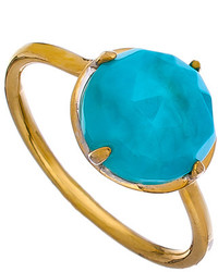 Kirakira Gold And Turquoise Gemma Ring
