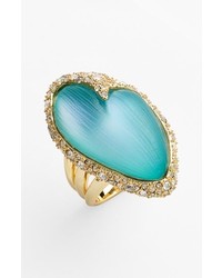Alexis Bittar Lucite Crystal Encrusted Cocktail Ring