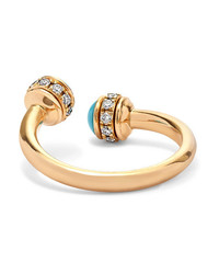 Piaget Possession 18 Karat Gold Turquoise And Diamond Ring