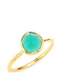 Monica Vinader Siren Nugget Green Onyx Cocktail Ring