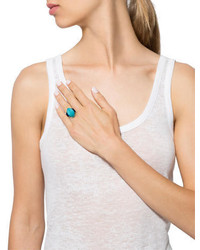 Turquoise Amethyst Diamond Cocktail Ring