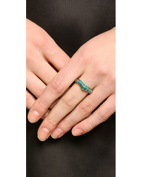 Aurelie Bidermann Turquoise Curve Ring