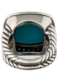 David Yurman Turquoise Diamond Ring