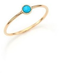 Zoe Chicco Turquoise 14k Yellow Gold Ring