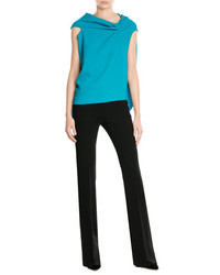 Roland Mouret Wool Crepe Top With Open Back