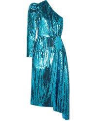 Aquamarine Sequin Midi Dress