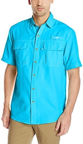 GH Bass & Co. Mens Big and Tall Explorer Short Sleeve Button Down Fishing  Shirt Plaid Button Pocket