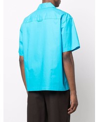 Jacquemus La Chemise Blu Short Sleeved Shirt
