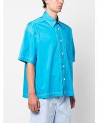 Bonsai Oversized Short Sleeve Cotton Shirt