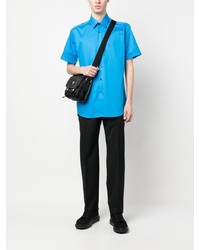 Karl Lagerfeld Pointed Collar Short Sleeve Shirt