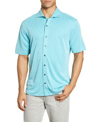 johnnie-O Stokes Short Sleeve Knit Button Up Shirt