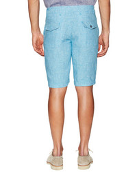 Printed Linen Shorts
