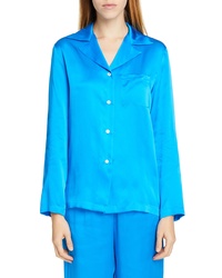 Aquamarine Silk Dress Shirt
