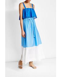 Diane von Furstenberg Tiered Cotton Dress With Silk