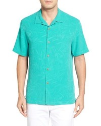 Tommy Bahama Big Tall Coastal Fronds Silk Camp Shirt