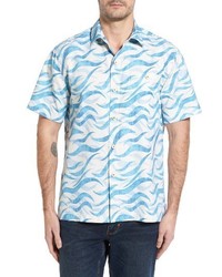Tommy Bahama Retsina Waves Silk Blend Camp Shirt