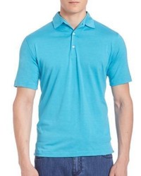 Aquamarine Silk Short Sleeve Shirt