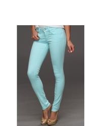 Mavi Jeans Serena Low Rise Super Skinny In Turquoise Neon Jeans