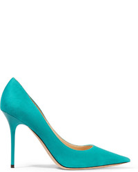 Jimmy Choo Abel Suede Pumps Turquoise