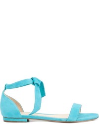Aquamarine Suede Sandals