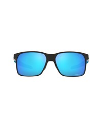 Oakley 59mm Rectangle Sunglasses In Polished Blackprizm Sapphire At Nordstrom